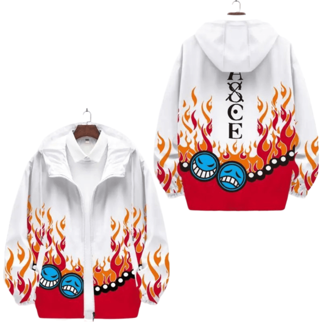 Anime One Piece Portgas D. Ace Hooded Jacket