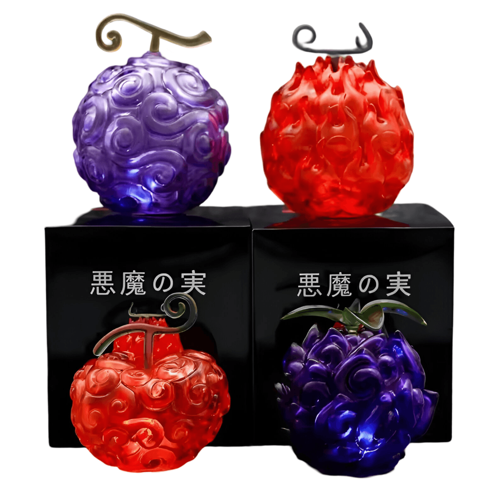 4Pcs/set Anime One Piece Devil Fruit Collectible Toy