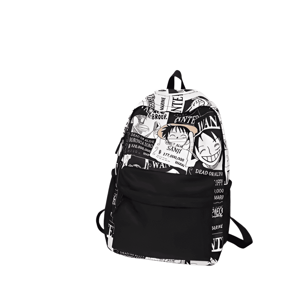 One Piece Anime Luffy Printed Student Backpack