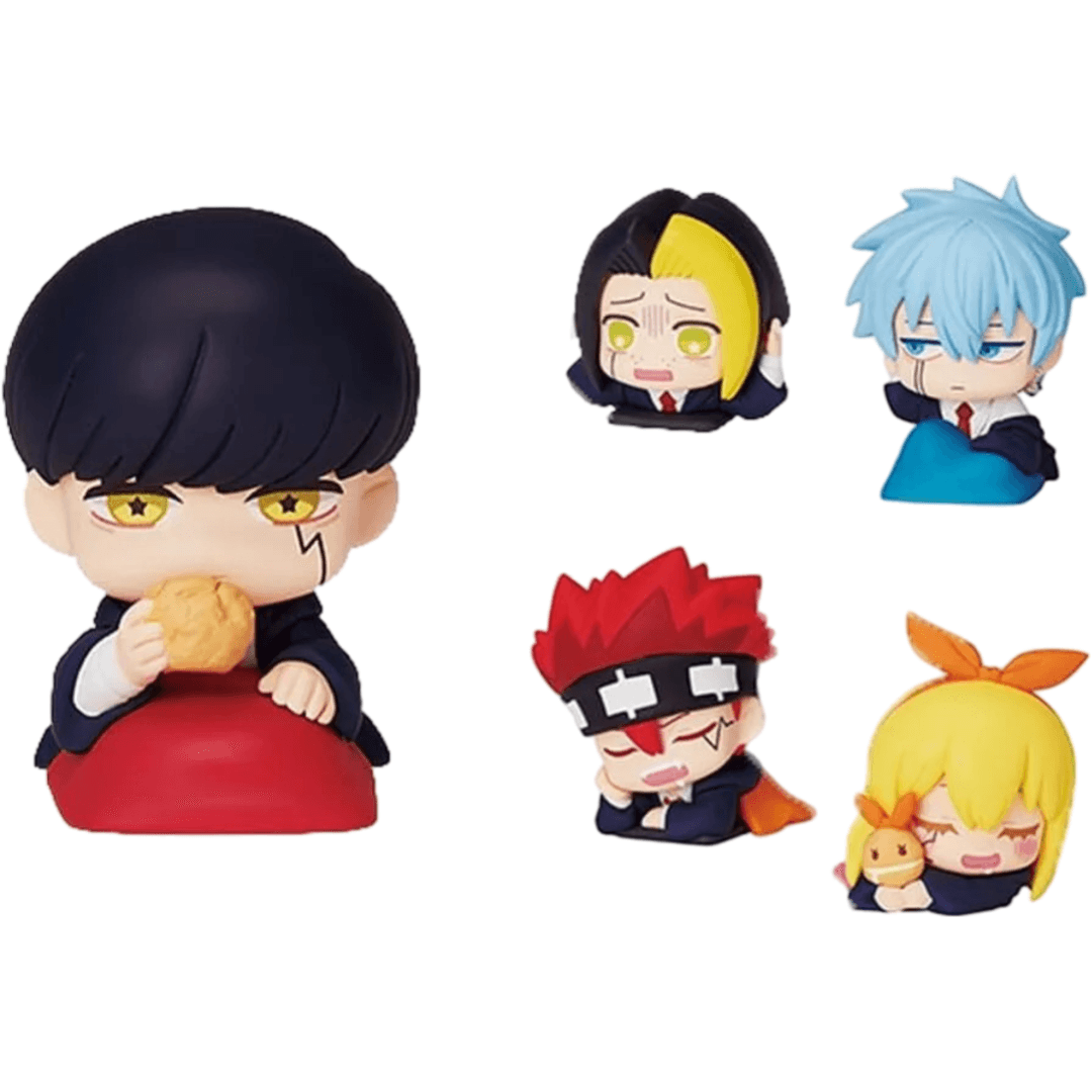 5Pcs/set Anime One Piece Magic And Muscles Sleep Twisted Egg Mashle Onemutan