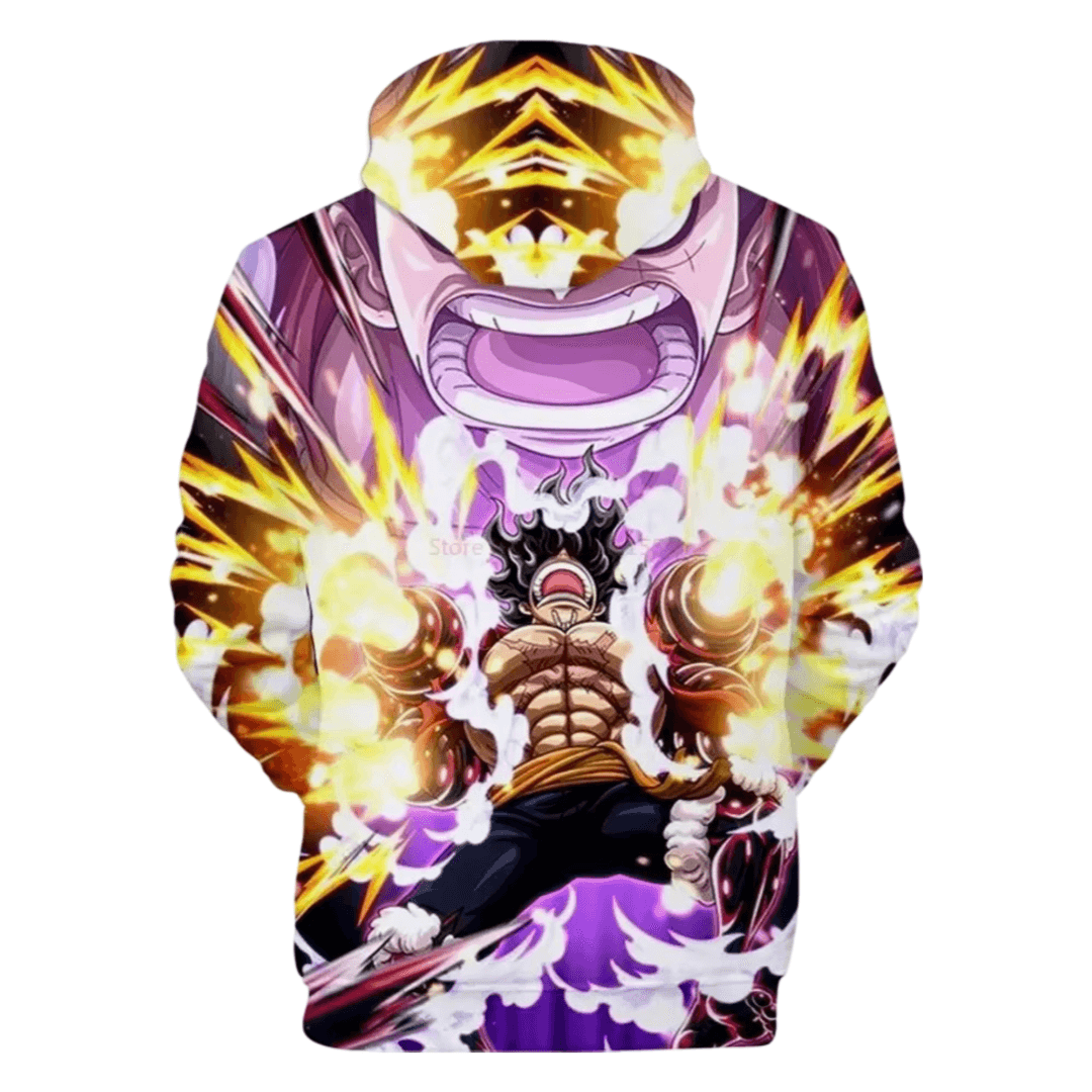 One Piece Anime Luffy Gear 4 Hoodie — detail 1