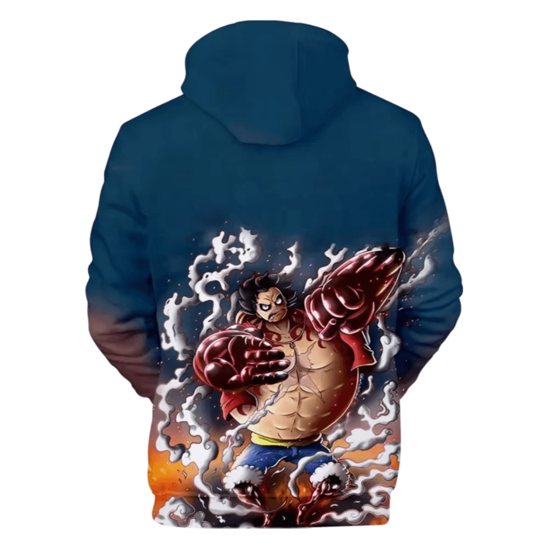 Anime One Piece Luffy Gear 4 Hoodie — detail 1