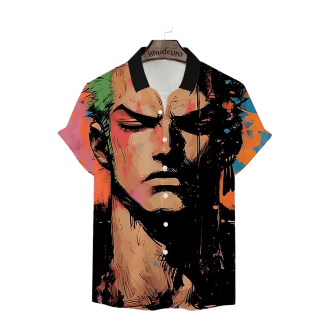Anime One Piece Roronoa Zoro Short Sleeve Summer T-Shirt