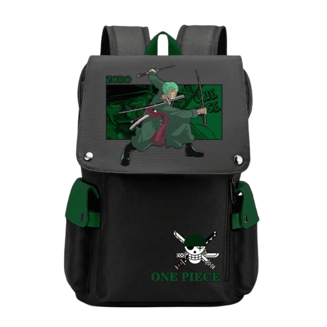 Anime One Piece Roronoa Zoro Student Backpack