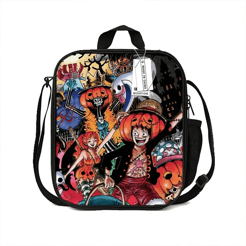 Anime One Piece Halloween Insulated Lunch Bag