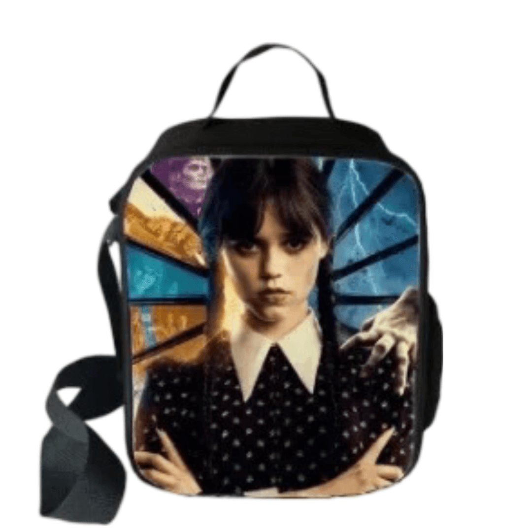 Anime Wednesday Addams Lunch Bag