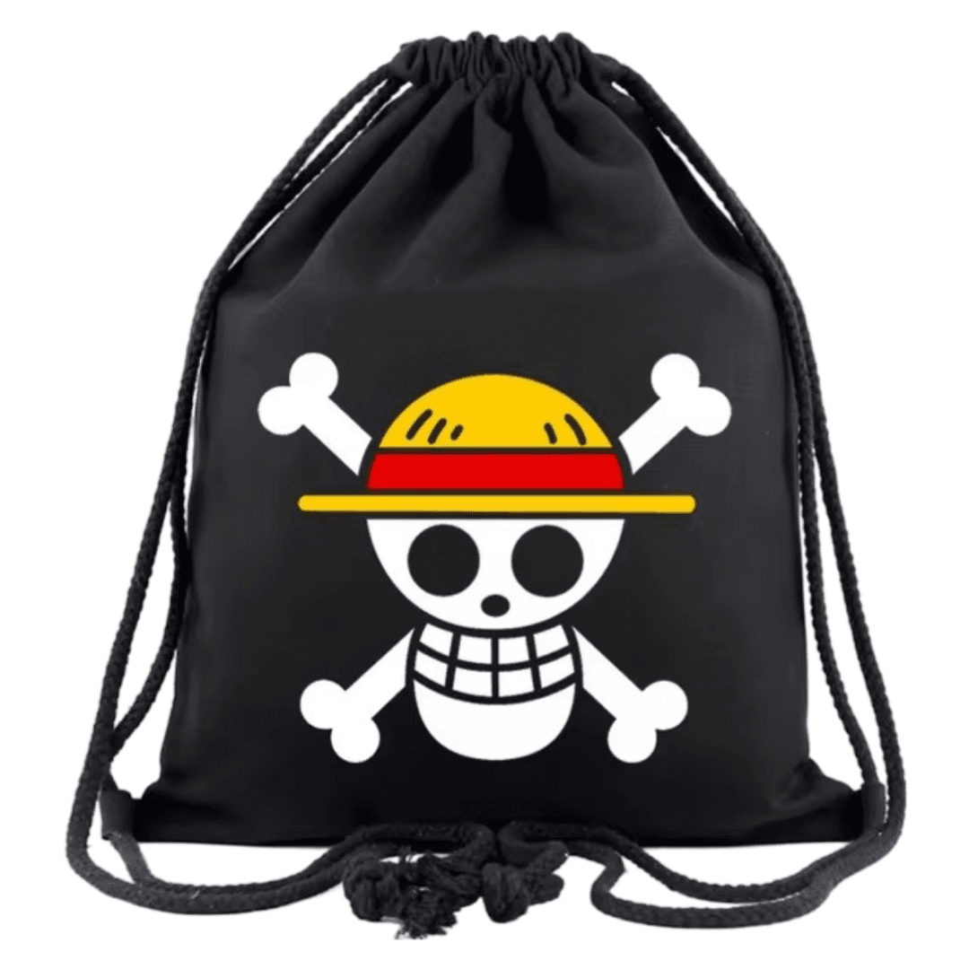 Anime One Piece Straw Hat Crew Drawstring Bag