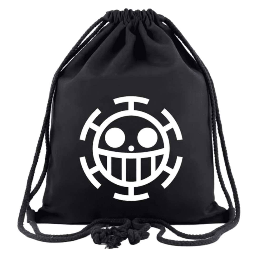 Anime One Piece Heart Pirates Logo Drawstring Bag