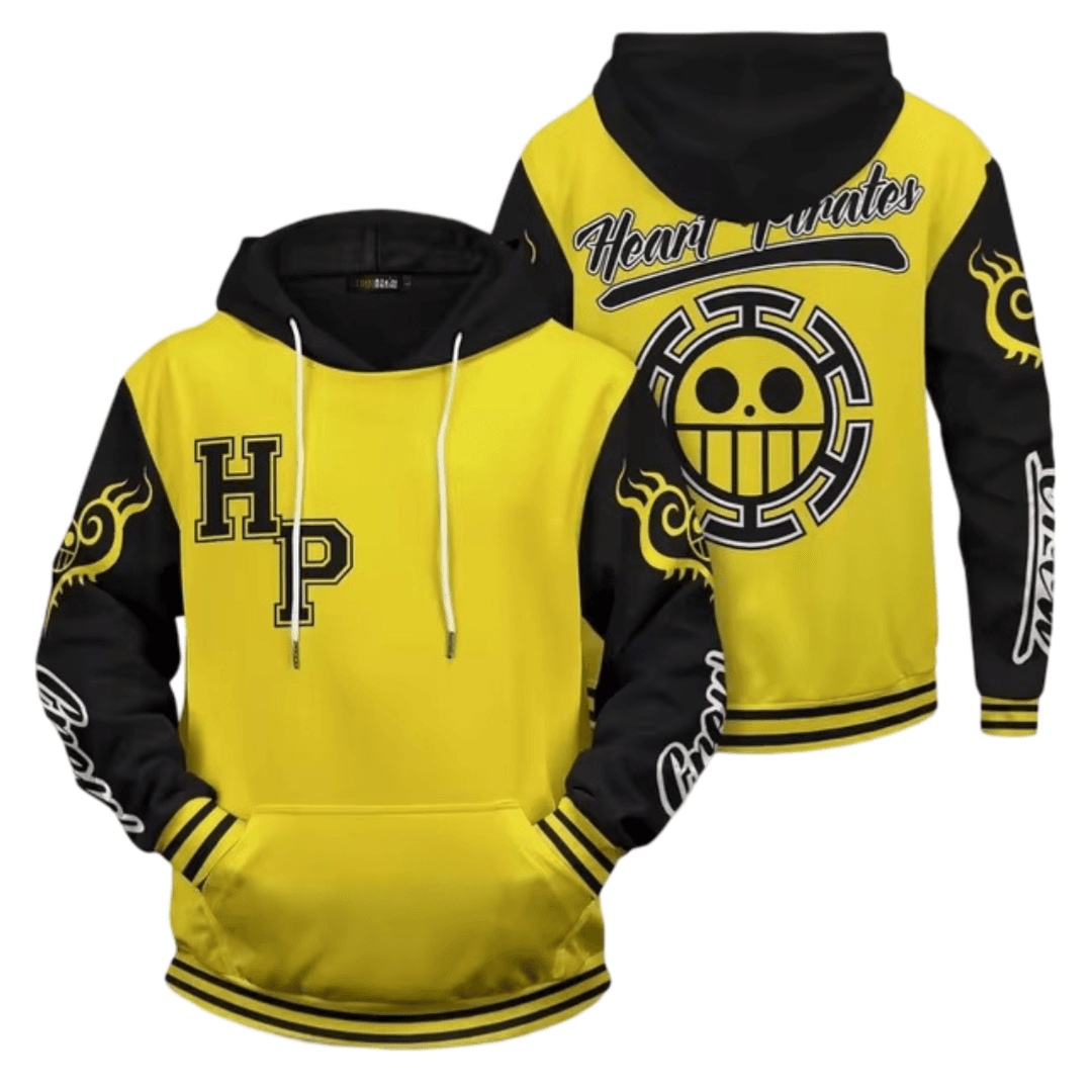 Anime One Piece Heart Pirates Logo Hoodie — detail 1