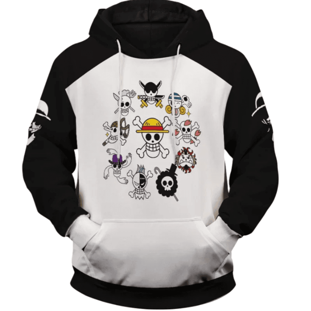 Anime One Piece Straw Hat Pirates Hoodie For Men