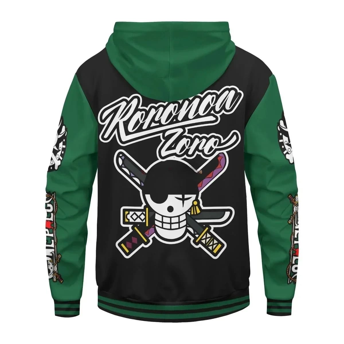 Anime One Piece Roronoa Zoro Hoodie For Men And Women — detail 1