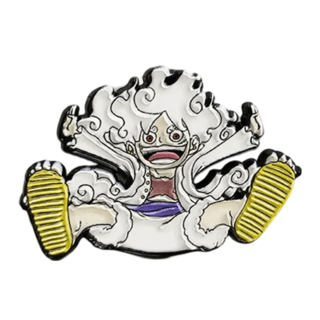 Anime One Piece Gear 5 Luffy Enamel Pin