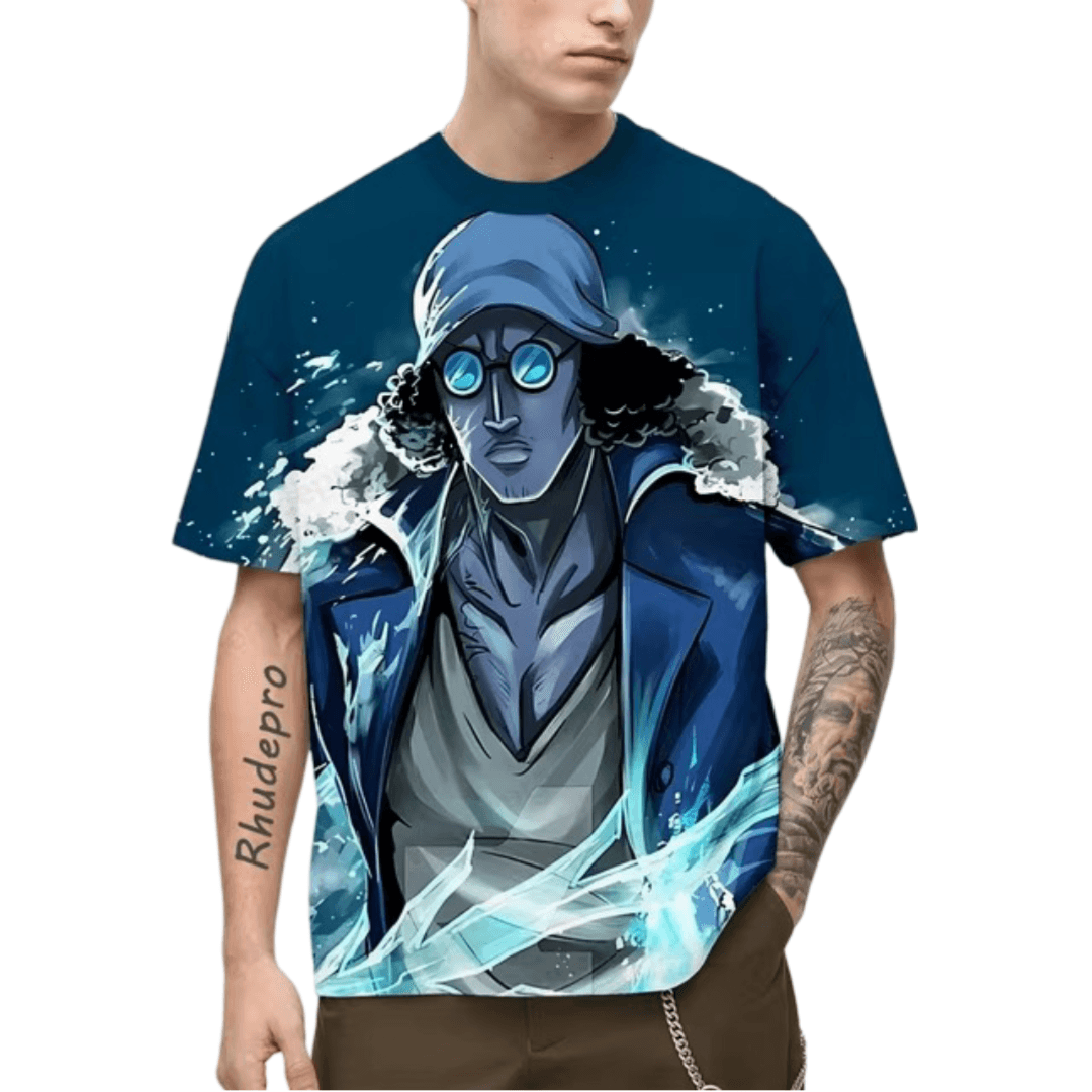 Anime One Piece Kuzan T-Shirt