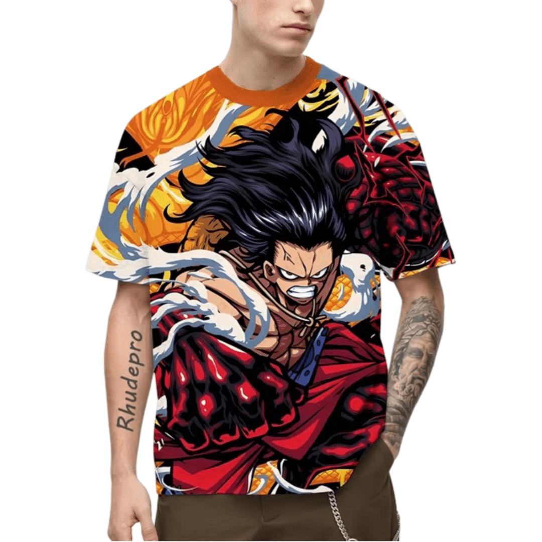 One Piece Monkey D. Luffy Anime T-Shirt For Men