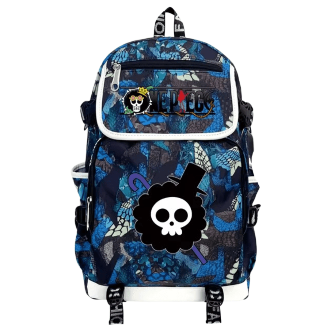 One Piece Anime Brook USB Charging Backpack