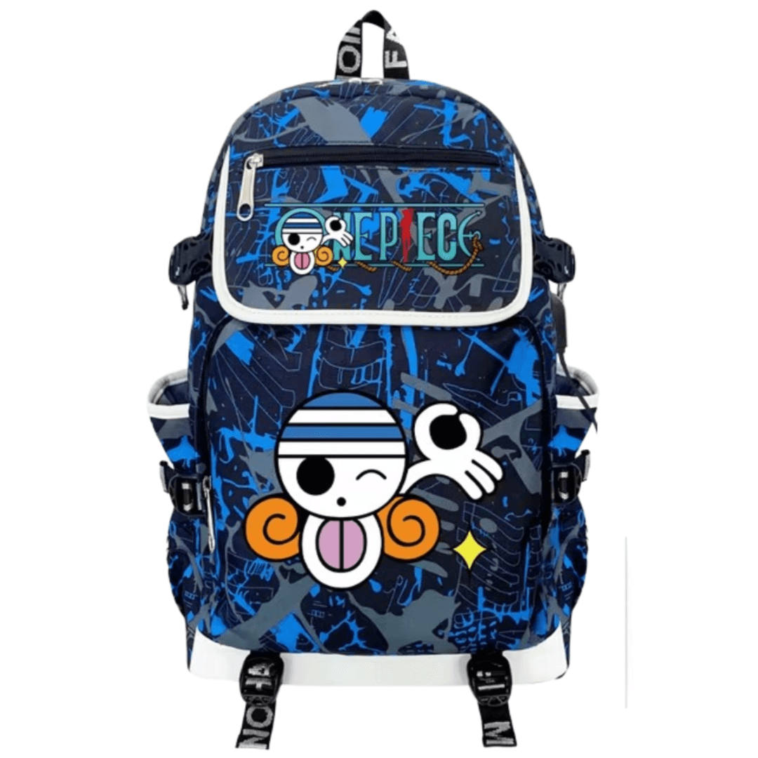 Anime One Piece Nami Symbol USB Charging Backpack
