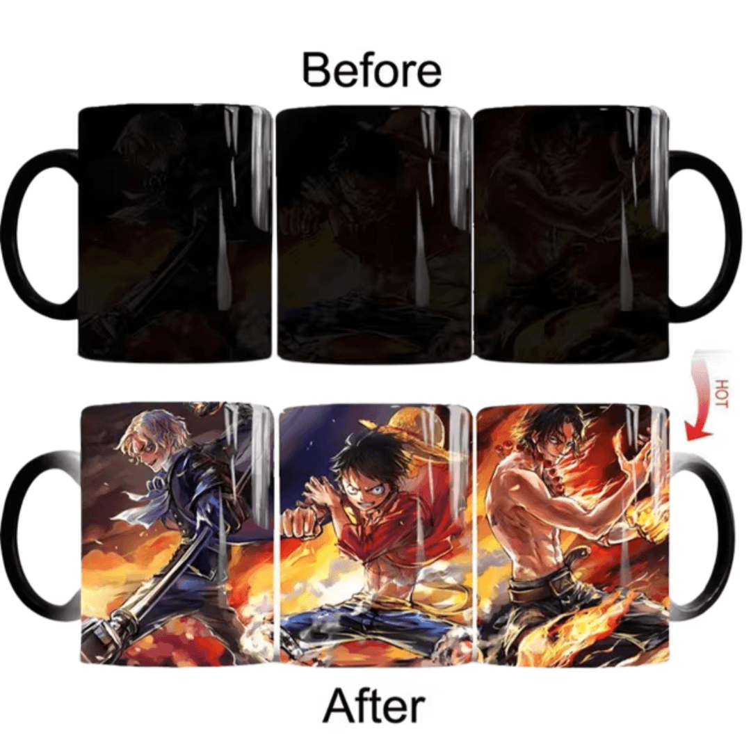 Anime One Piece Monkey D. Luffy Magic Mug — detail 1