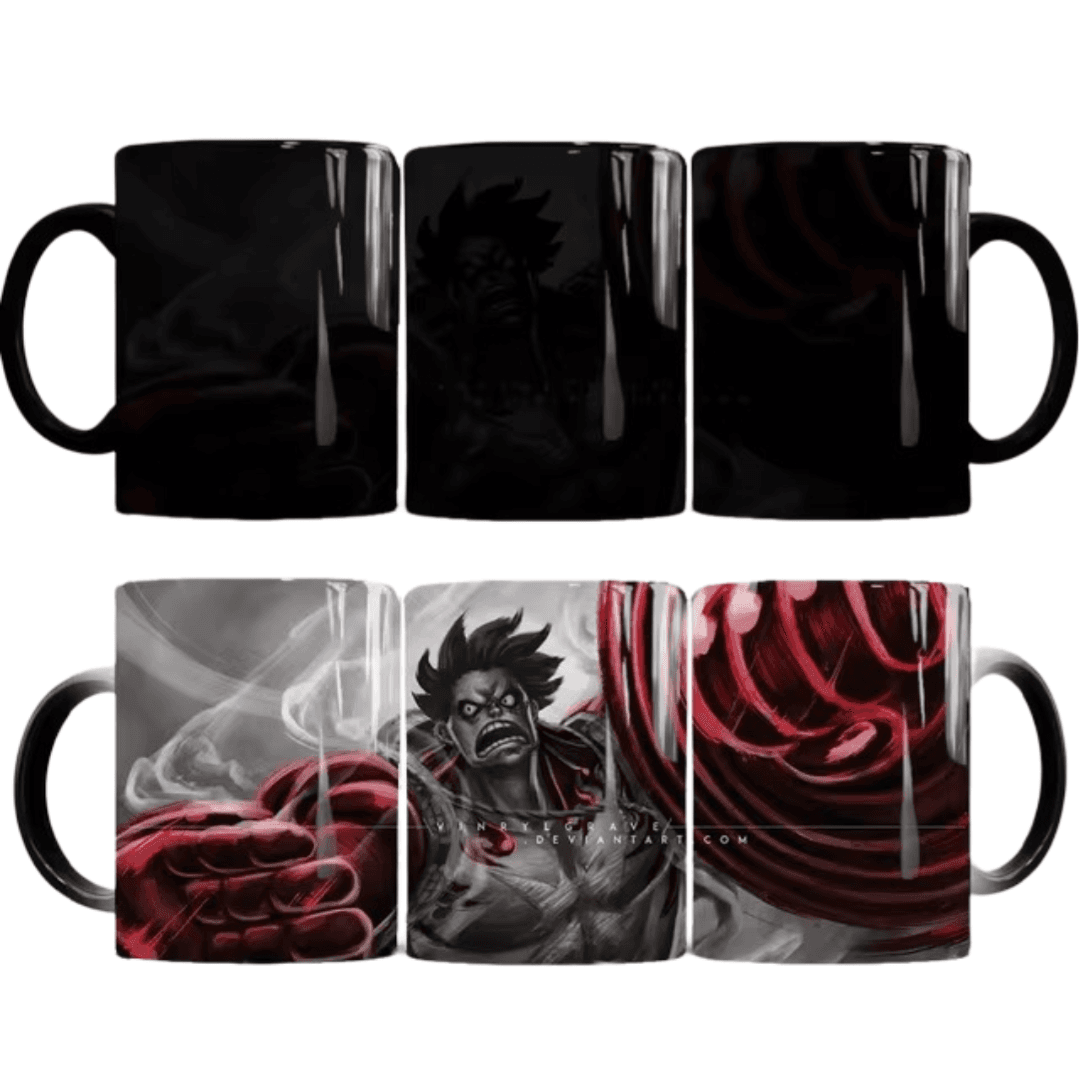 Anime One Piece Luffy Vinrylgrave Magic Mug