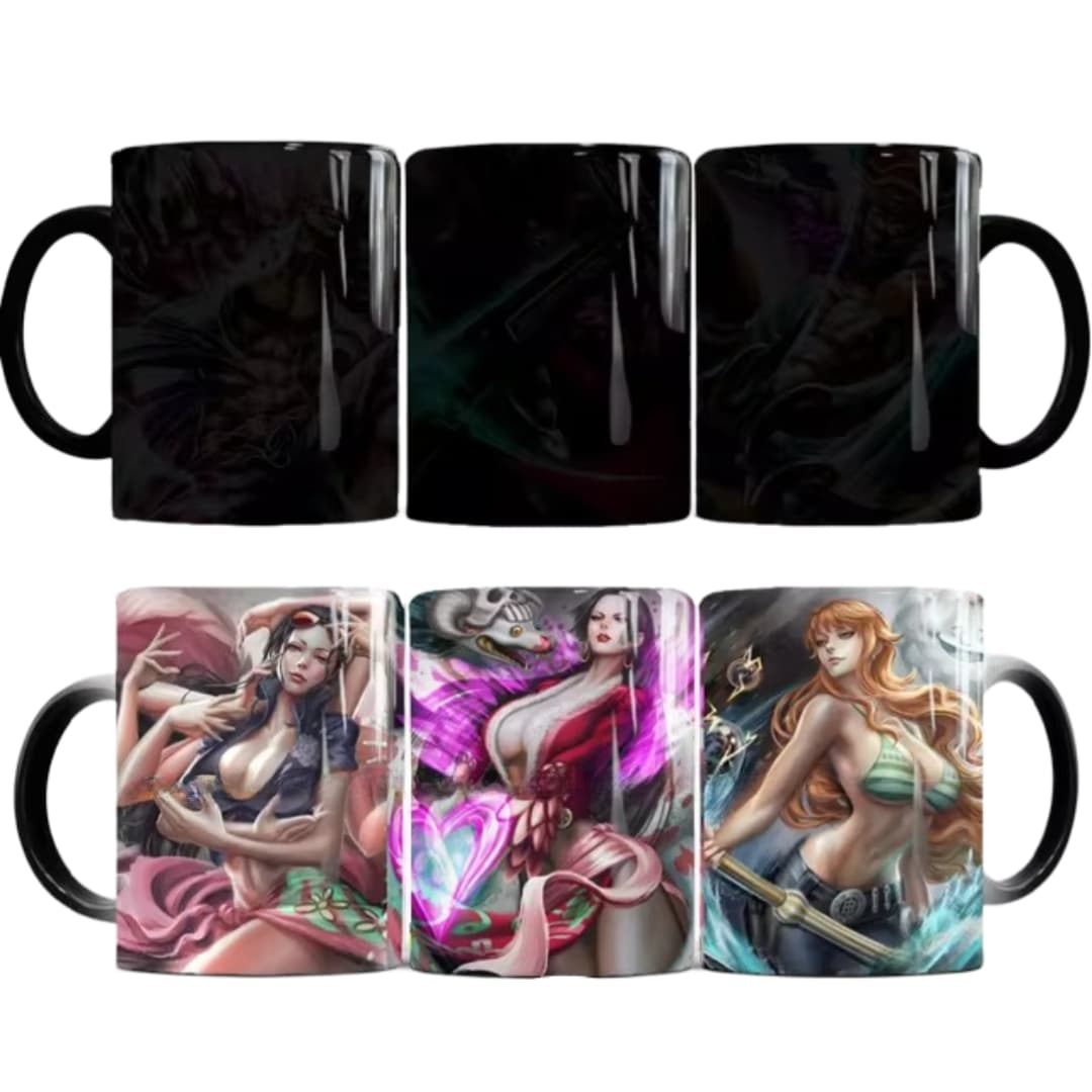 Anime One Piece Nami And Hancock With Robin Magic Mug