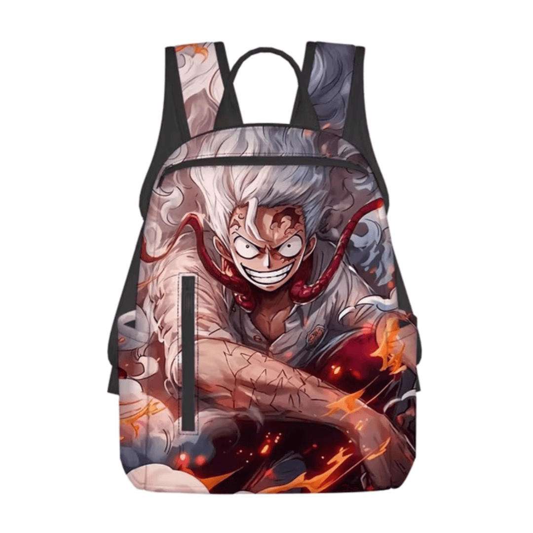 Anime One Piece Luffy Gear 5 Student Backpack