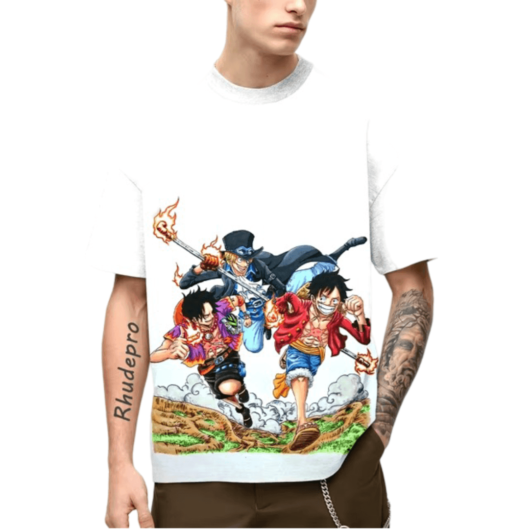 Anime One Piece Luffy And Friends T-Shirt