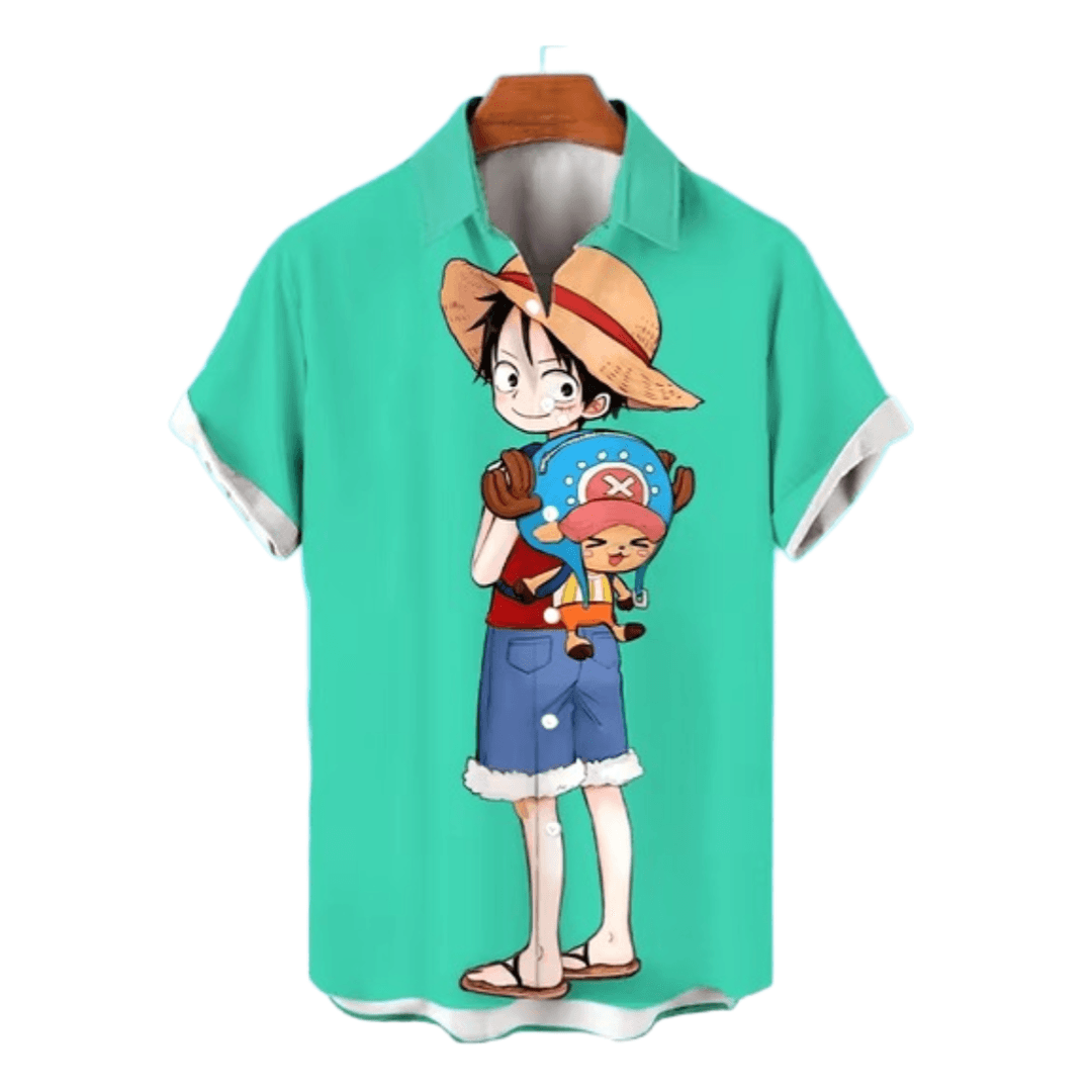 Anime One Piece Monkey D. Luffy Casual T-Shirt
