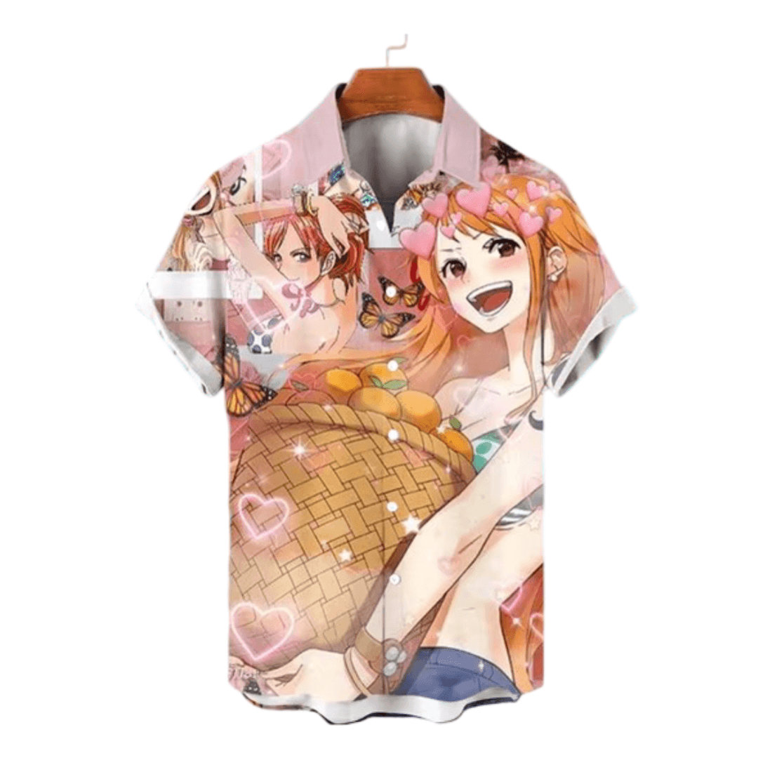 Anime One Piece Nami Short Sleeve T-Shirt