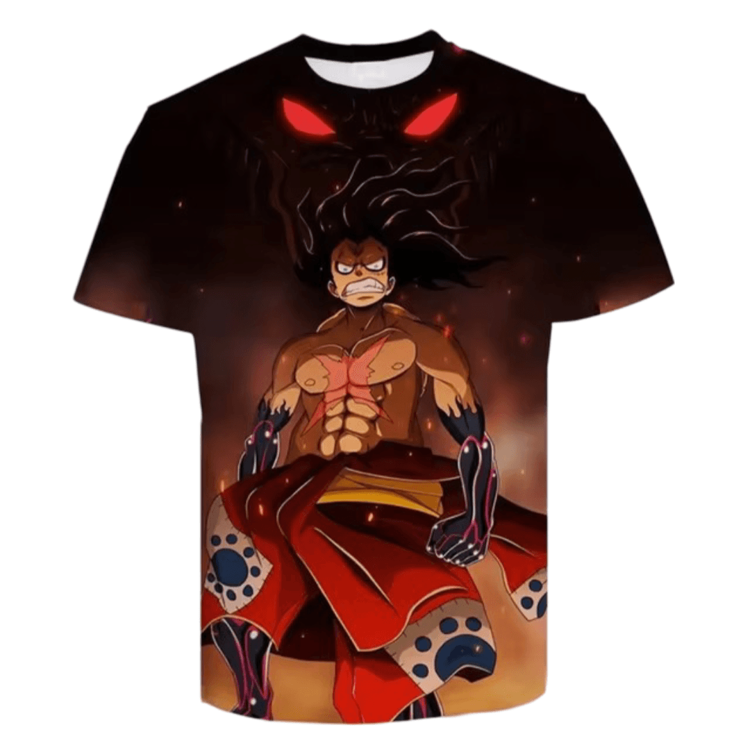 Anime One Piece Snake Man Luffy T-Shirt
