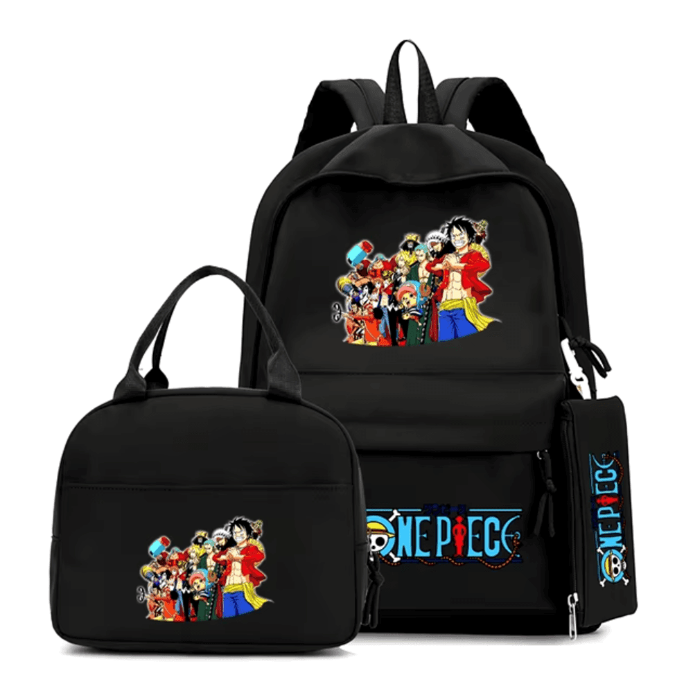 3Pcs/Set One Piece Anime Character Backpack