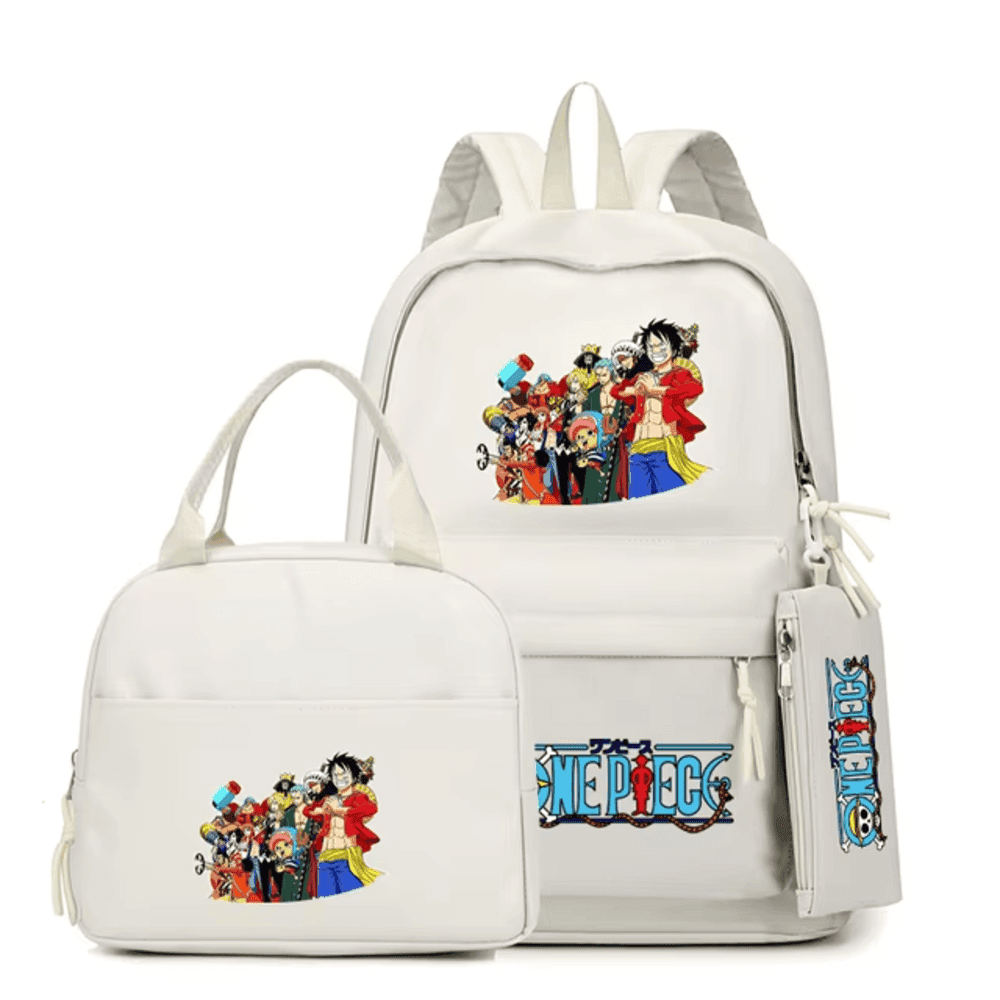 3Pcs/Set One Piece Anime Character Backpack — detail 1