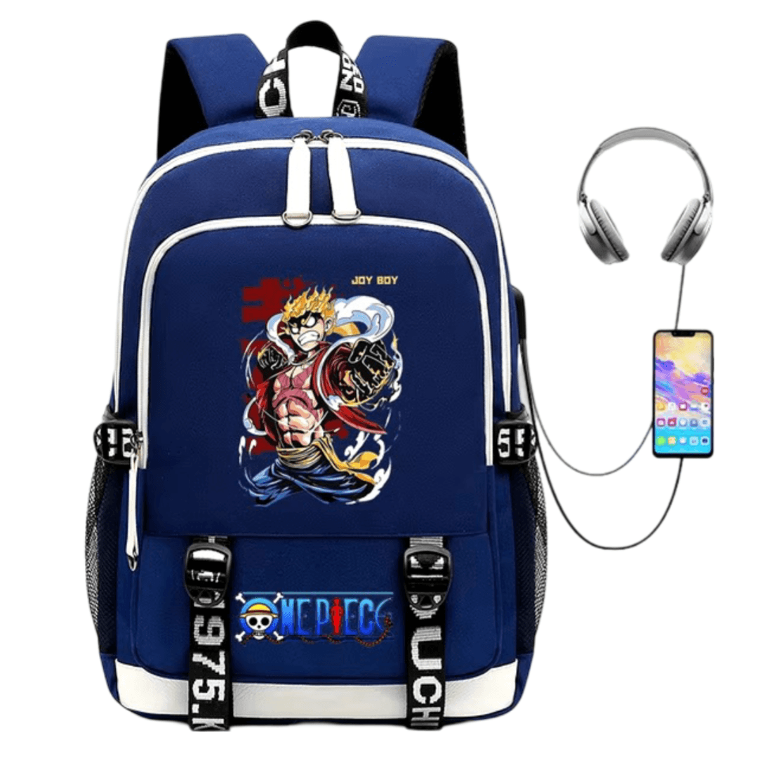 Anime One Piece Luffy Gear 4 USB Charging Backpack — detail 1