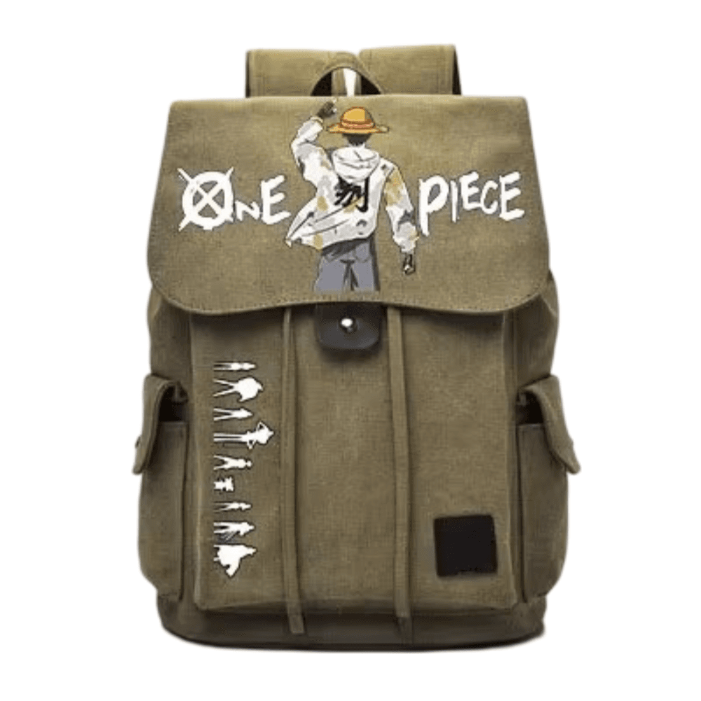 Anime One Piece Monkey D. Luffy Nylon Student School Bag — detail 1