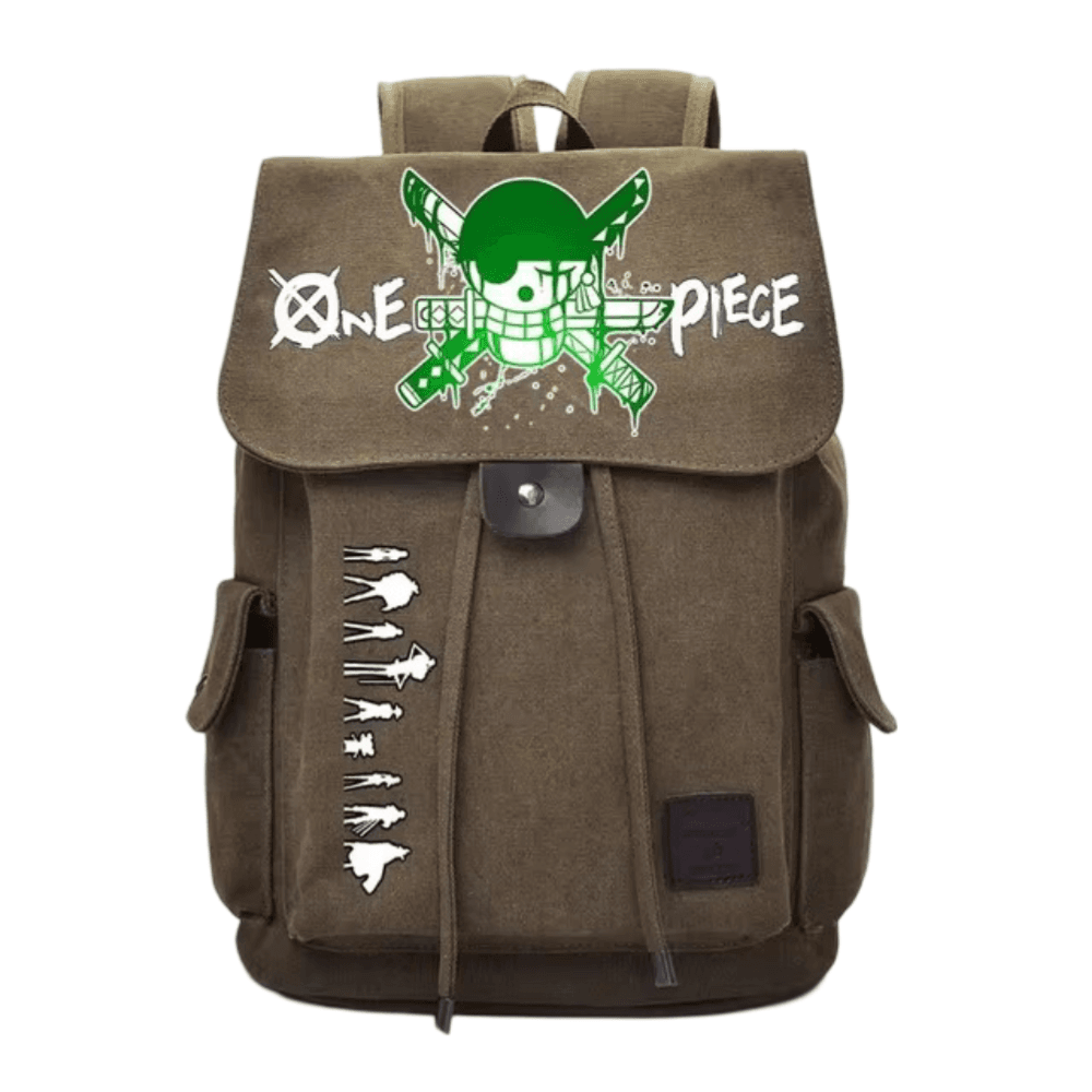 Anime One Piece Zoro Straw Hat Pirate Backpack — detail 2