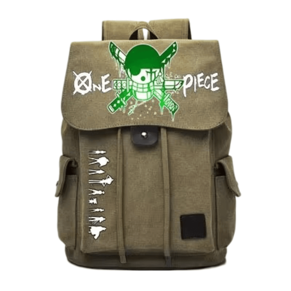 Anime One Piece Zoro Straw Hat Pirate Backpack — detail 1
