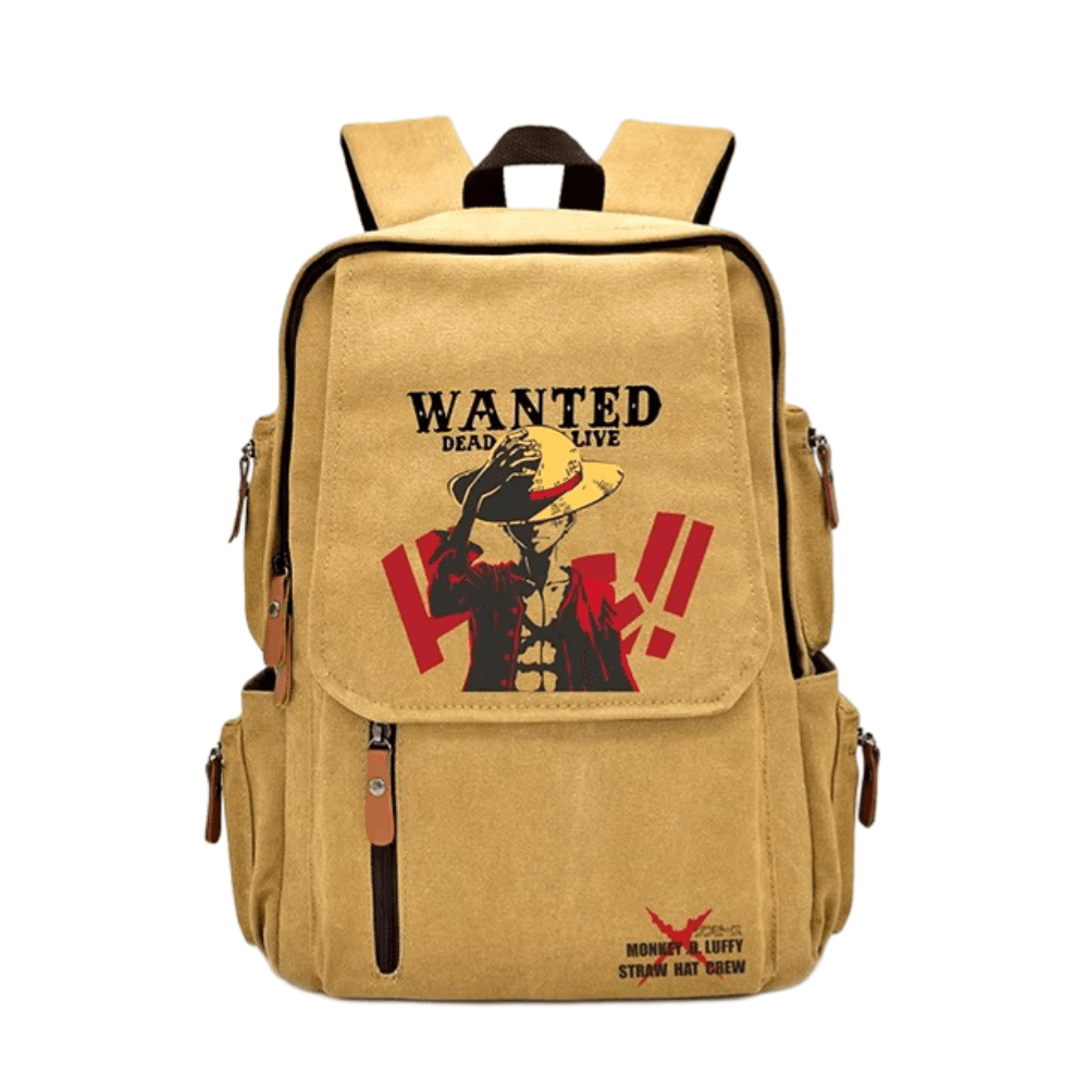 Anime One Piece Monkey D. Luffy Canvas Backpack — detail 2