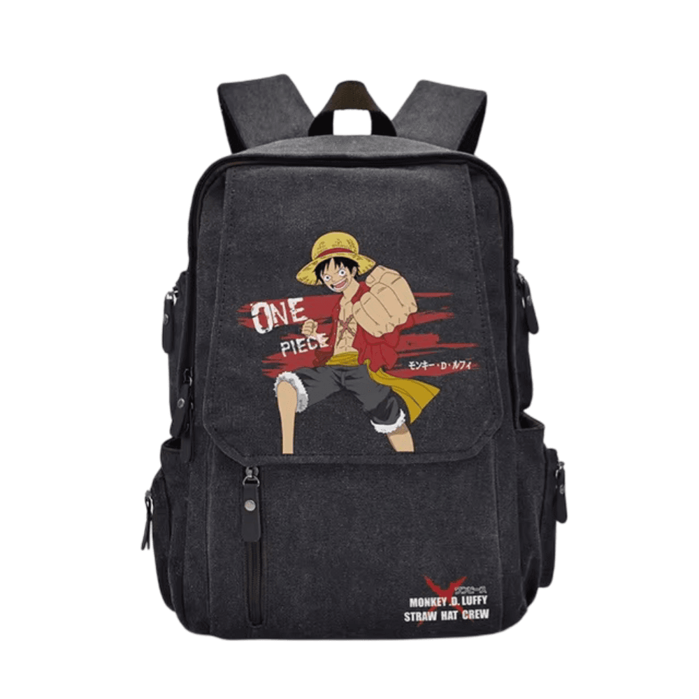 Anime One Piece Monkey D. Luffy Canvas Backpack — detail 1