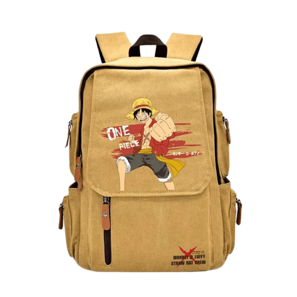 Anime One Piece Monkey D. Luffy Canvas Backpack