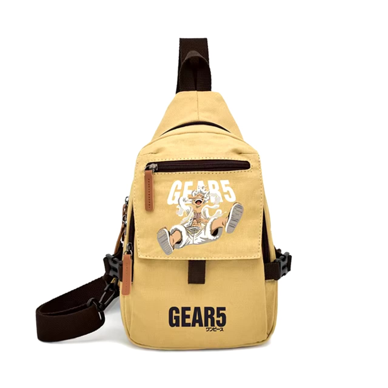 One Piece Anime Monkey D. Luffy Gear 5 Canvas Chest Bag — detail 1