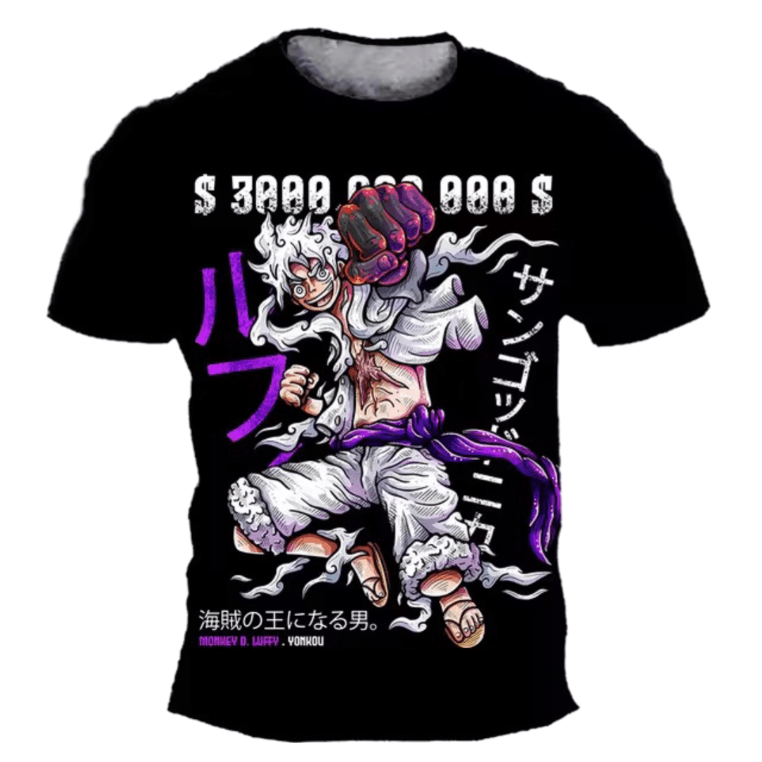 Anime One Piece Monkey D. Luffy Gear 5 T-Shirt