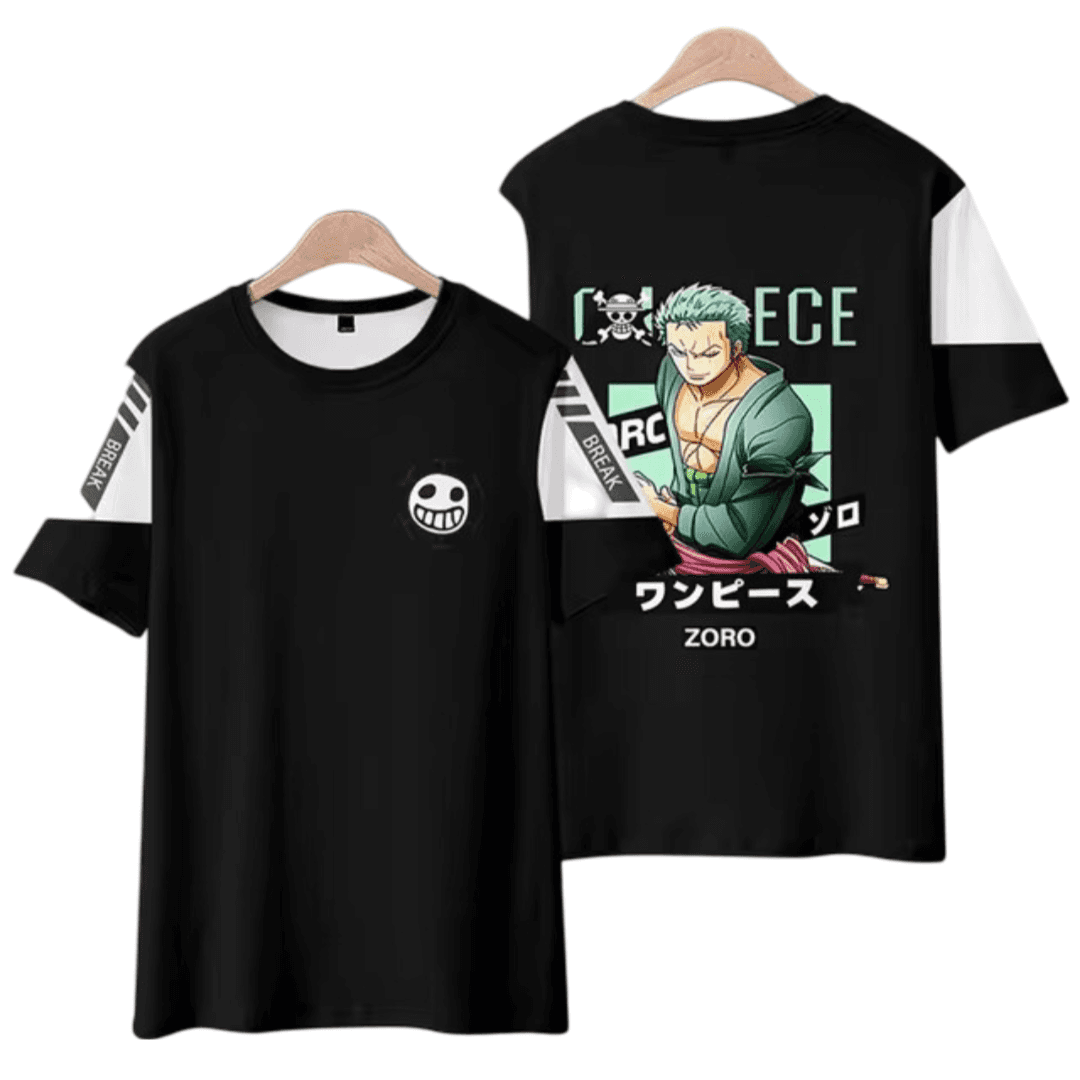 One Piece Anime Roronoa Zoro Casual T-Shirt