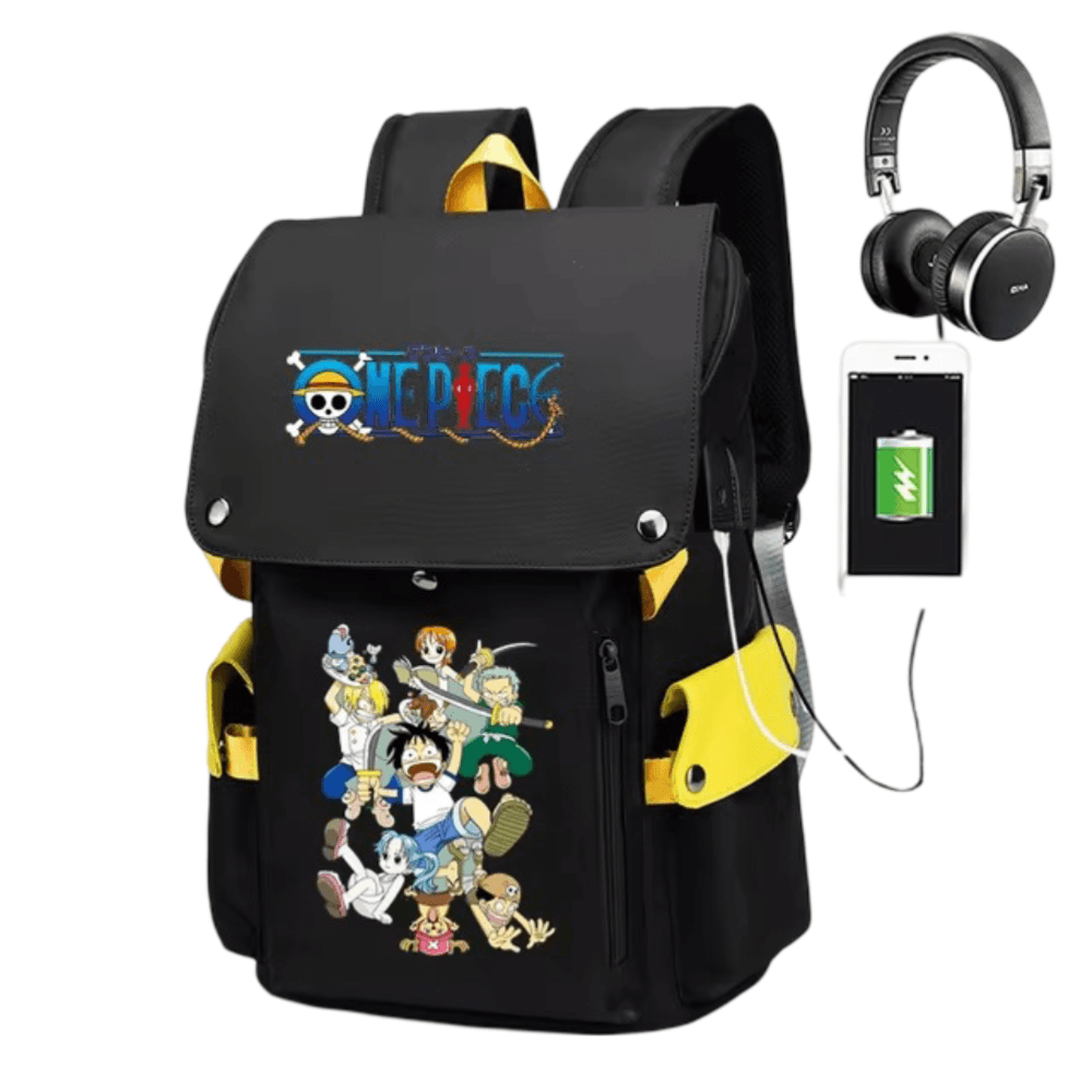 Anime One Piece Backpack With USB Charging