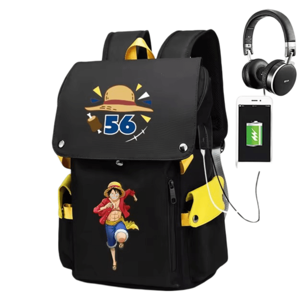 Anime One Piece  Monkey D. Luffy Wear-Resistant Schoolbag