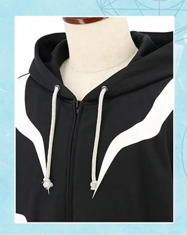 Anime A Certain Magical Index Accelerator Long Sleeve Black Hoodie — detail 1
