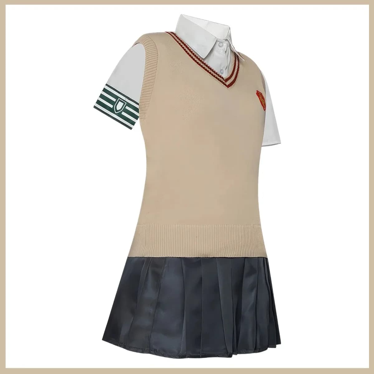 Anime A Certain Magical Index Misaka Mikoto Wig And School Uniform Cosplay Costume — detail 1