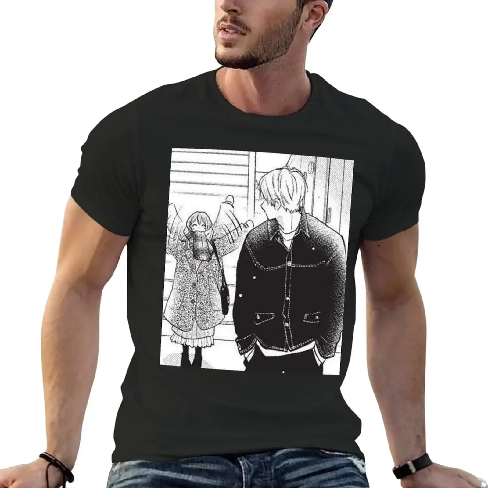 A Sign Of Affection Anime Itsuomi Nagi And Yuki Itose T-Shirt For Men — detail 1