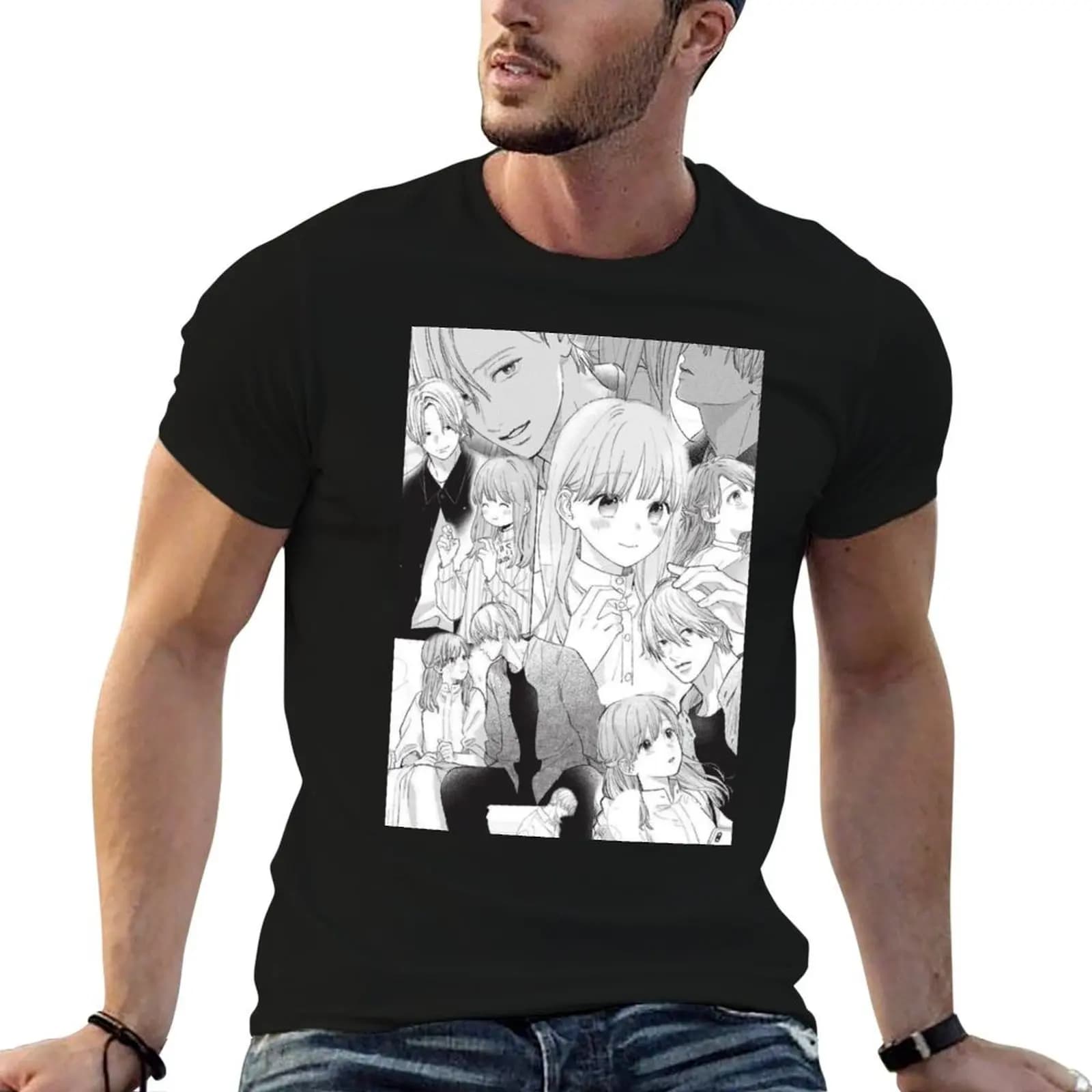 Anime A Sign Of Affection Itsuomi Nagi And Yuki Itose T-Shirt For Men — detail 1