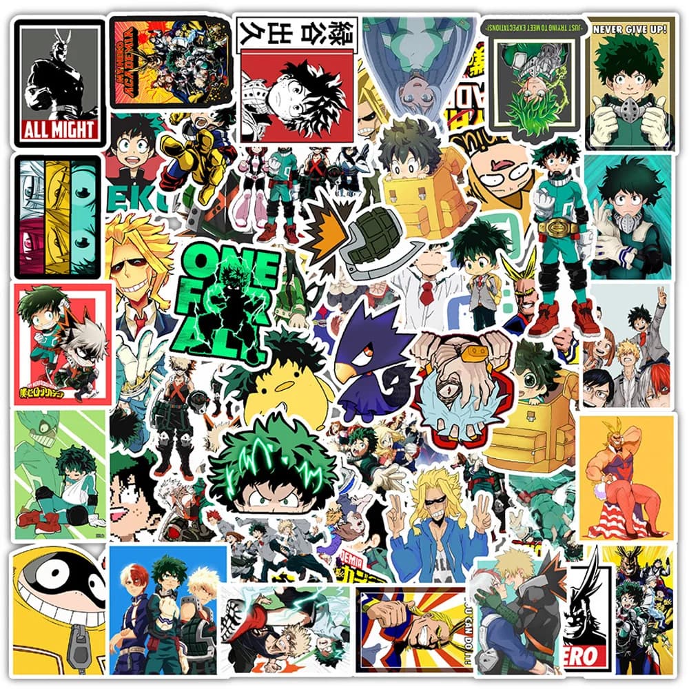 100Pcs Anime My Hero Academia Character Stickers — detail 1