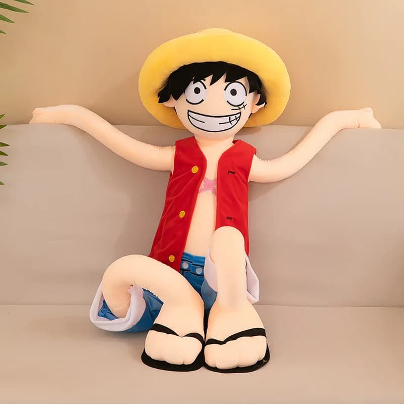 85-125Cm Anime One Piece Monkey D. Luffy Plush Toy — detail 2