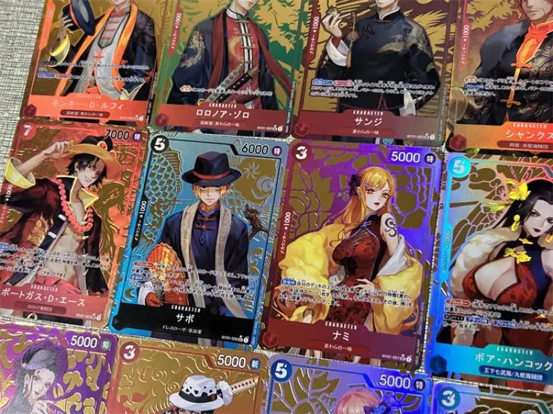 13Pcs/set One Piece Colorful Flash Playing Card — detail 1