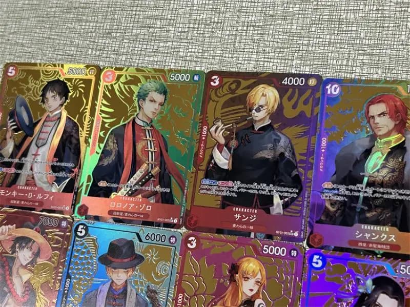 13Pcs/set One Piece Colorful Flash Playing Card — detail 2